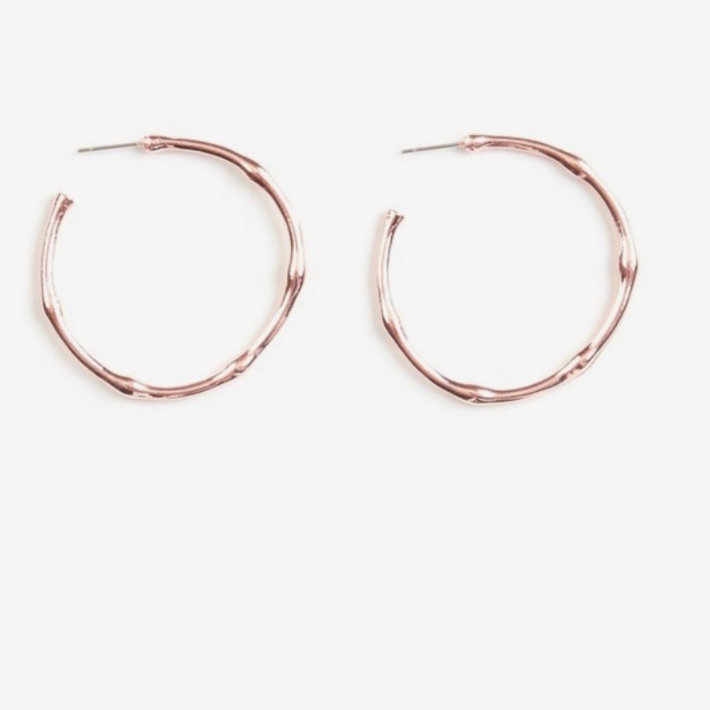 Rose Gold Hoops